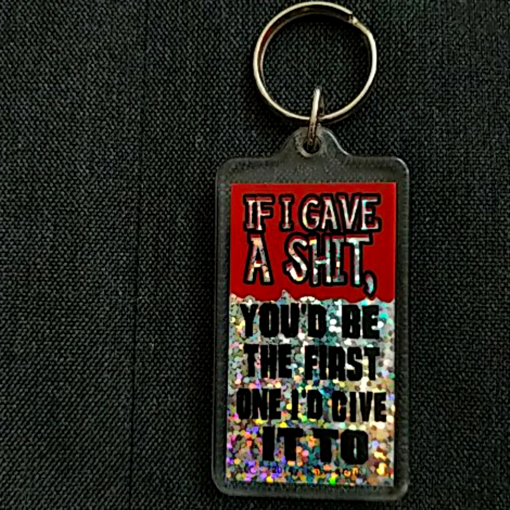 Funny crude key chain
